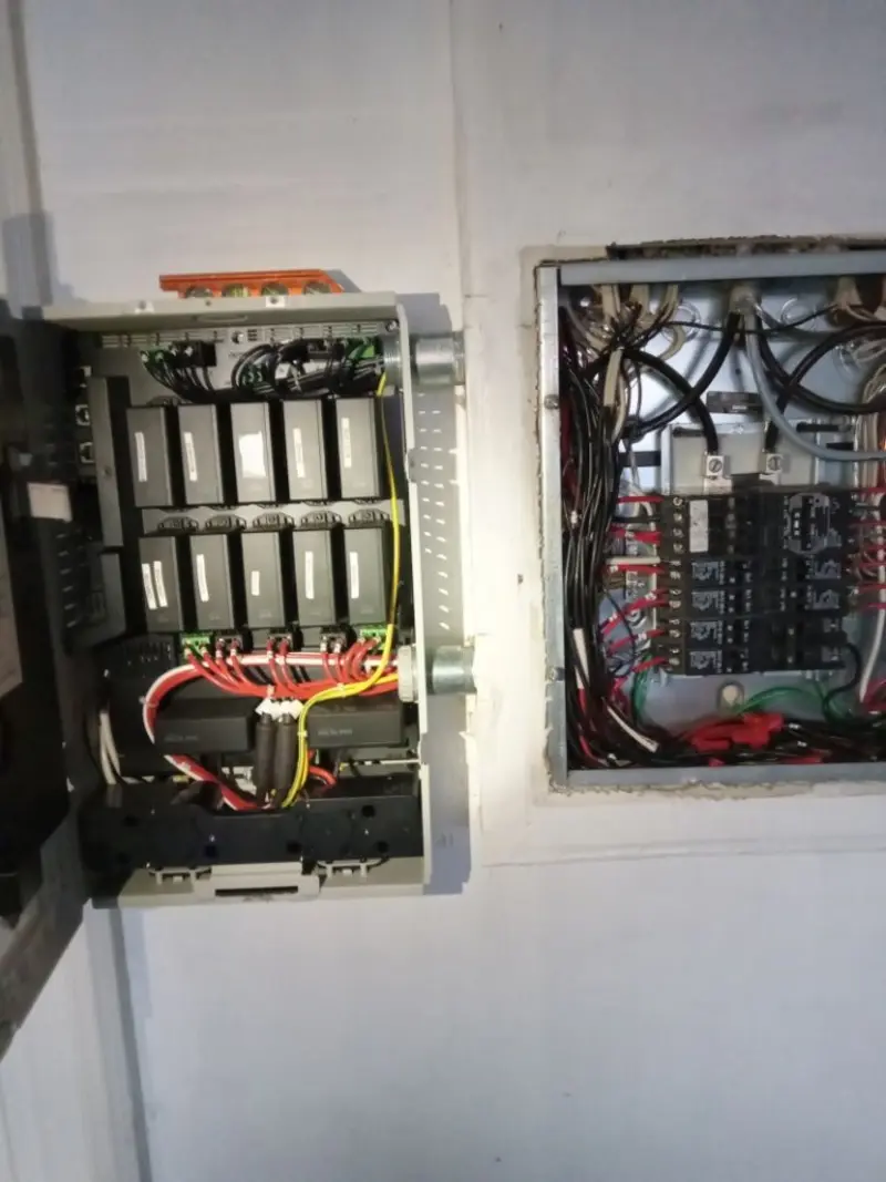 Electrical panel upgrade completed for Security Camera Wiring in Cocoa West